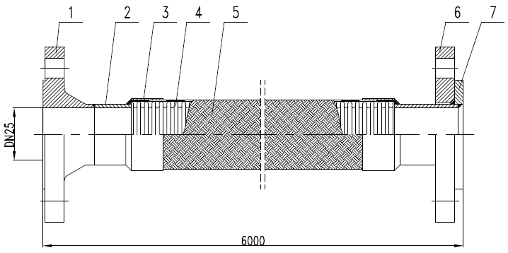 柔性金属软管的绘图